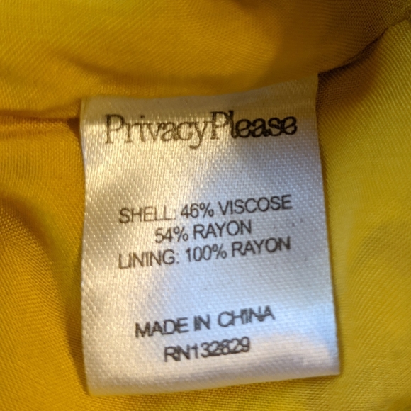 Privacy Please Beldon yellow maxi dress Size Small - Picture 9 of 10